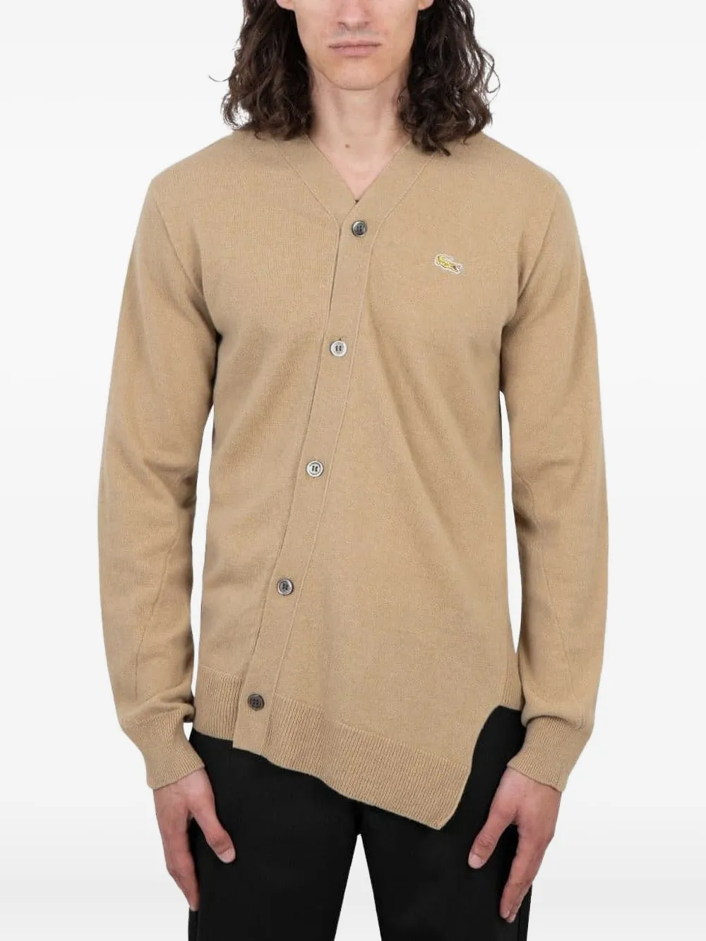 Comme Des Garçons Shirt buttoned ribbed shirt | Neutrals | Image 1
