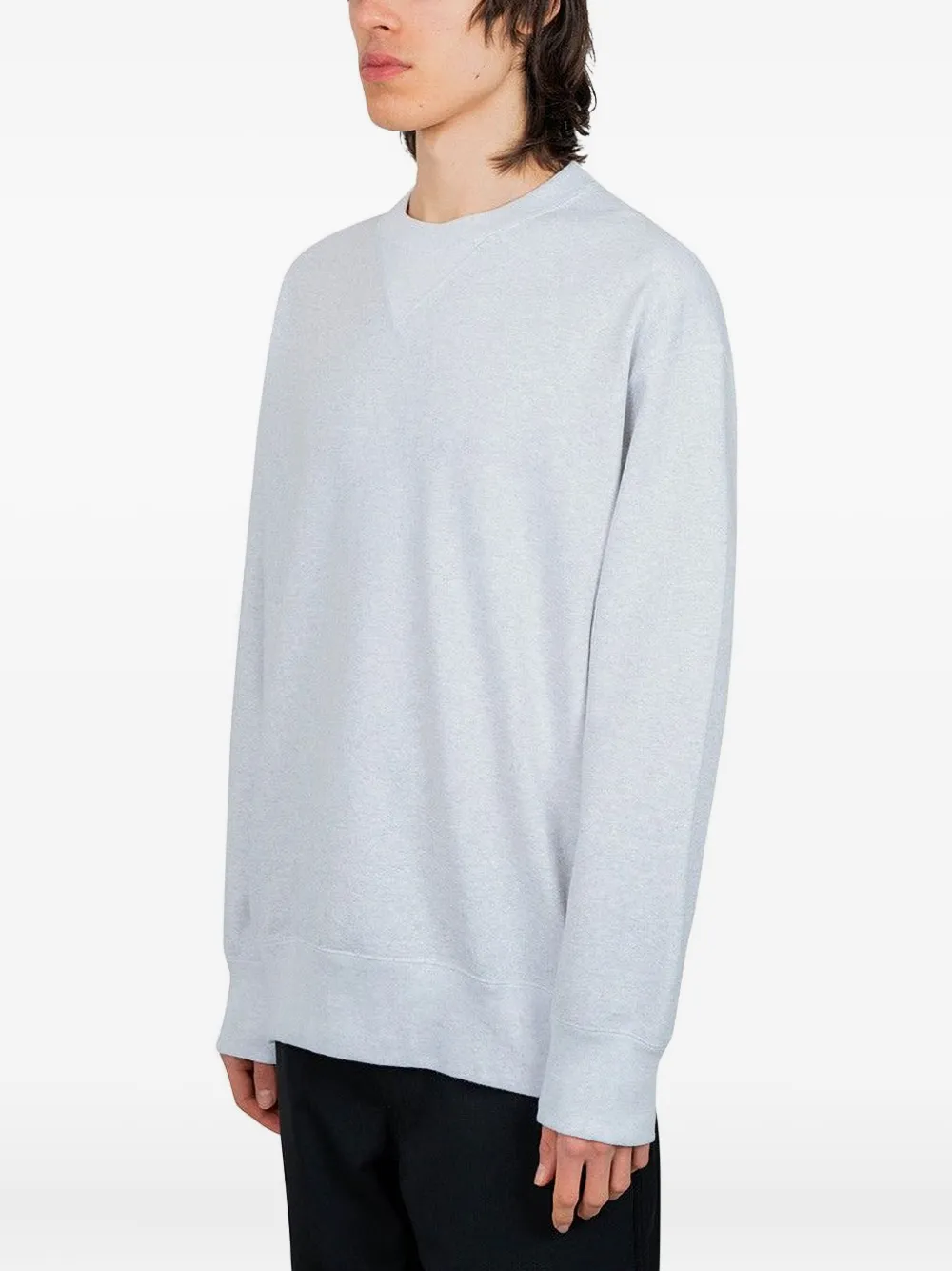 Comme des Garçons Homme Sweater met ronde hals en knoopdetail - Blauw