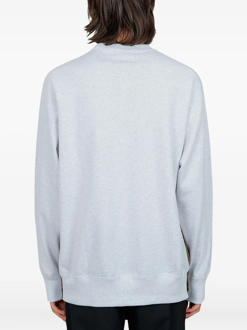 Comme des Garçons Homme Sweater met ronde hals en knoopdetail Blauw