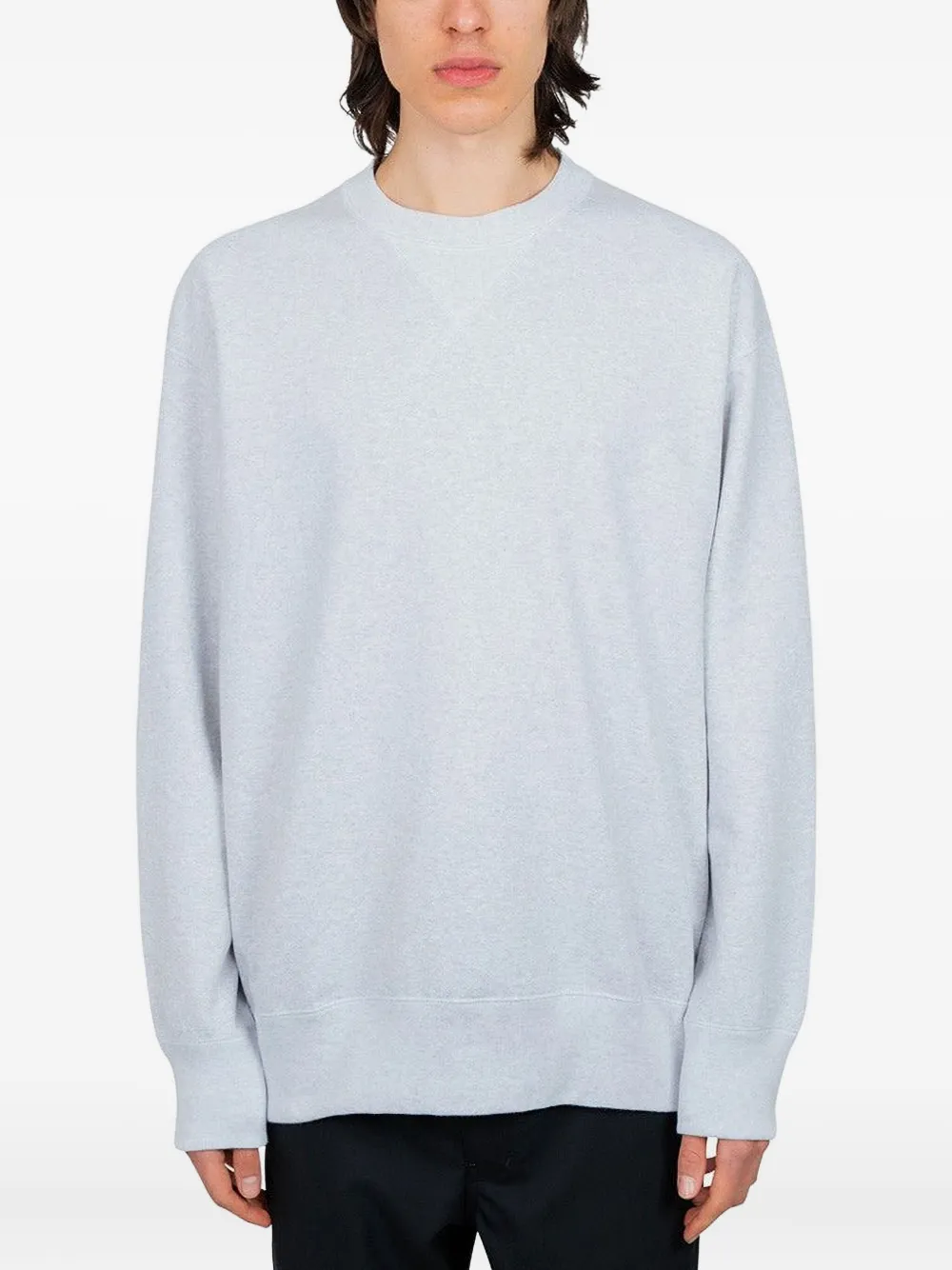 Comme des Garçons Homme button-detail crew-neck sweatshirt | Blue | Image 1