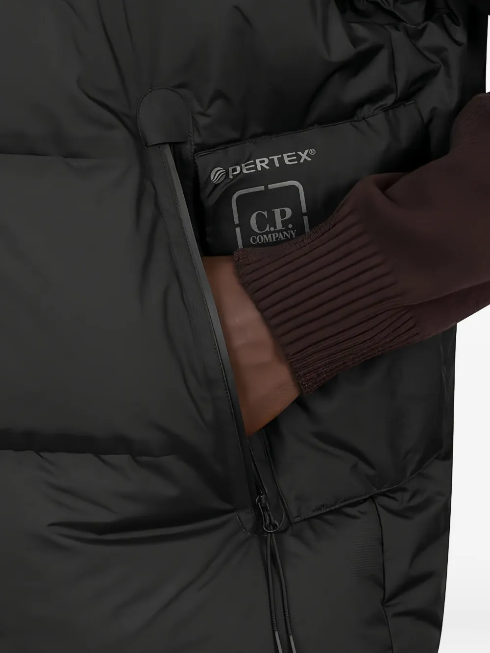 C.P. Company Gewatteerde bodywarmer Zwart