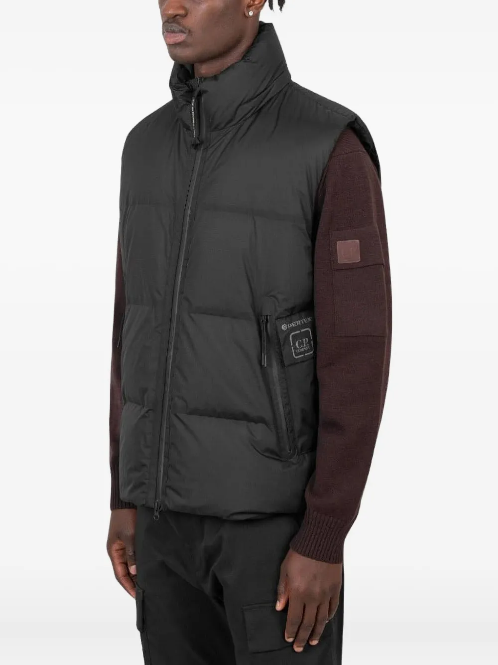 C.P. Company Gewatteerde bodywarmer Zwart