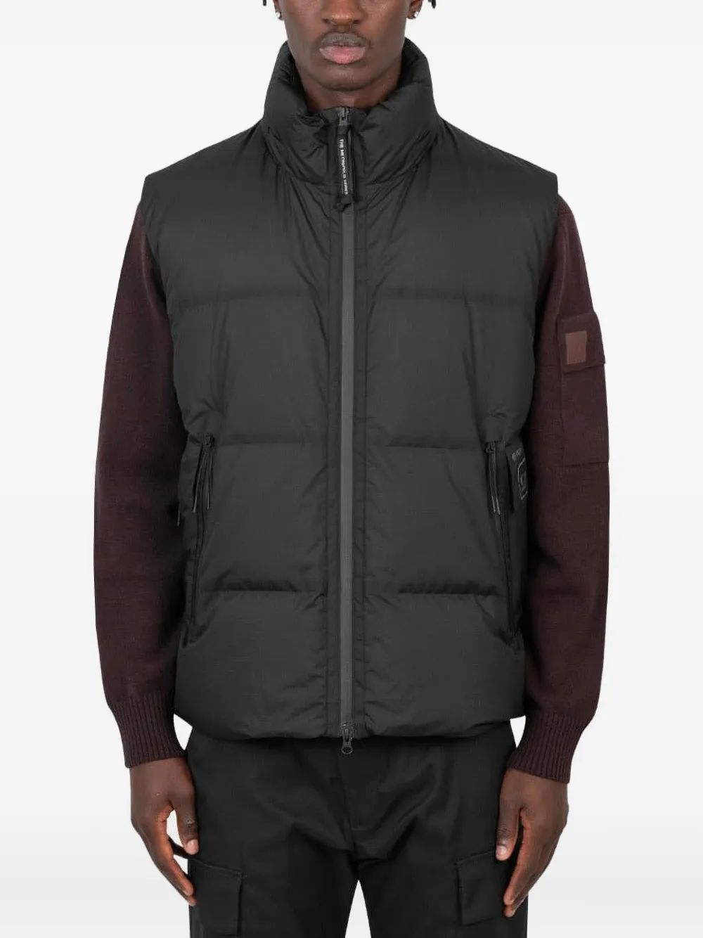 C.P. Company Gewatteerde bodywarmer Zwart