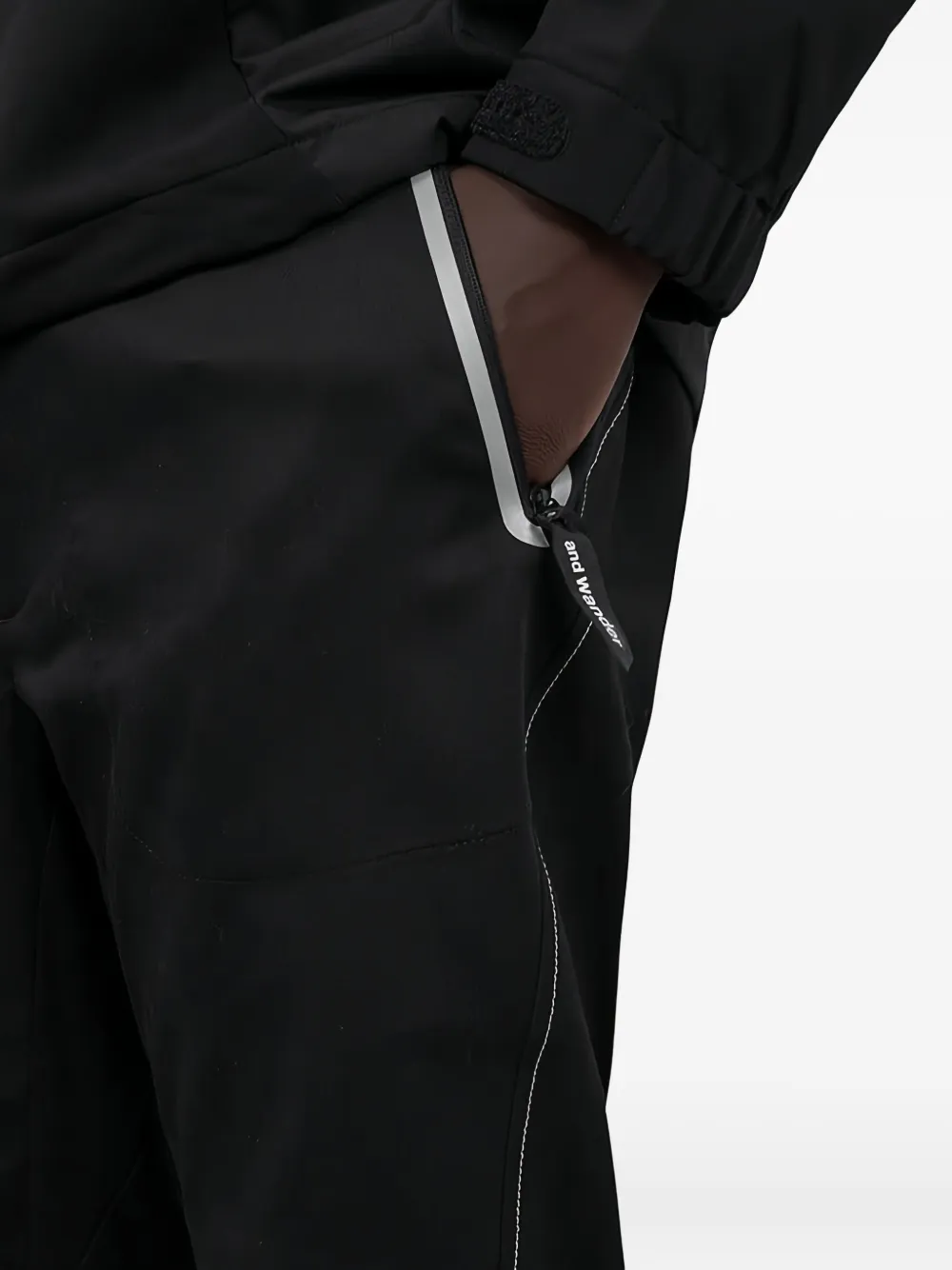 and Wander Broek met reflecterend detail Zwart
