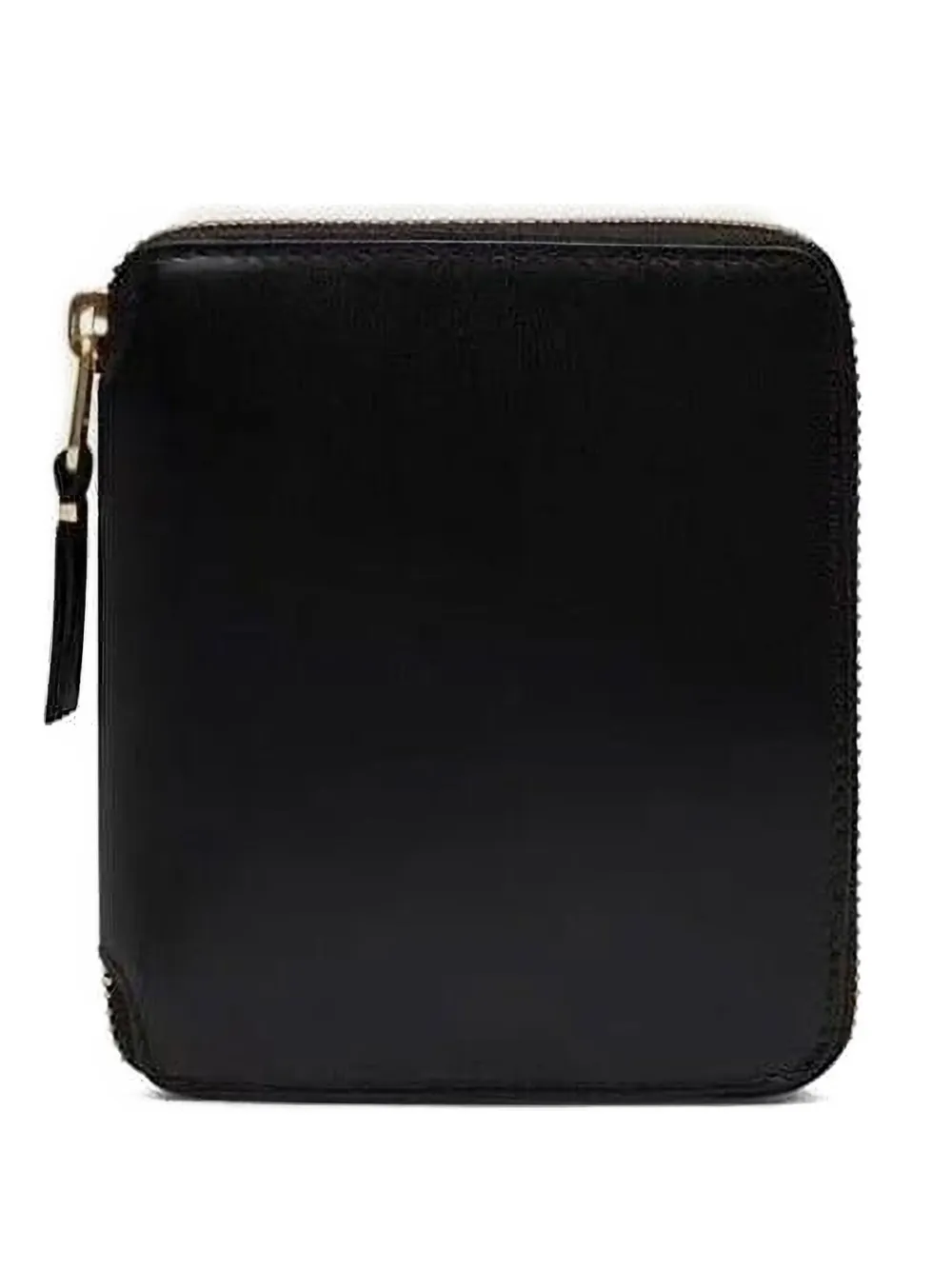 Comme Des Garçons Zip-around Polka-dot Wallet In Black