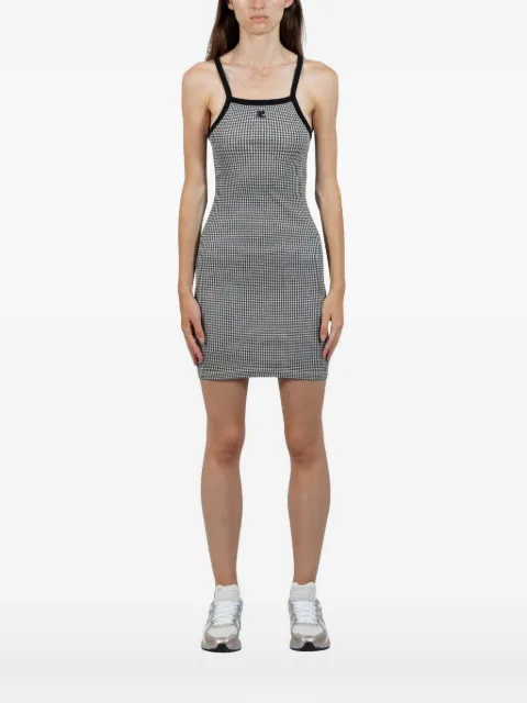Drôle De Monsieur houndstooth-pattern mini dress