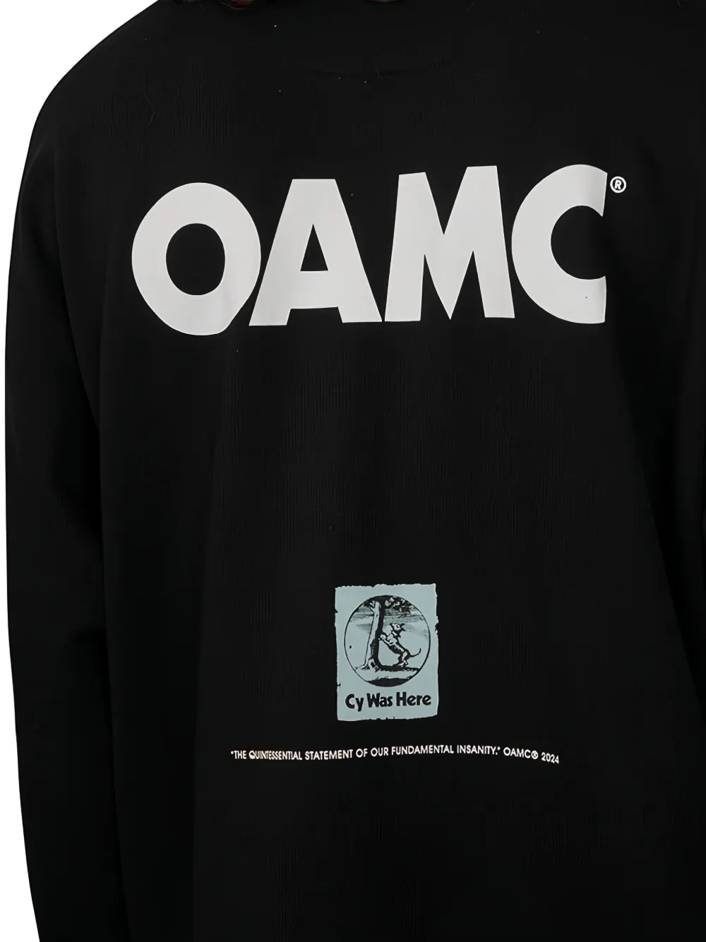 OAMC Sweater met logoprint Zwart