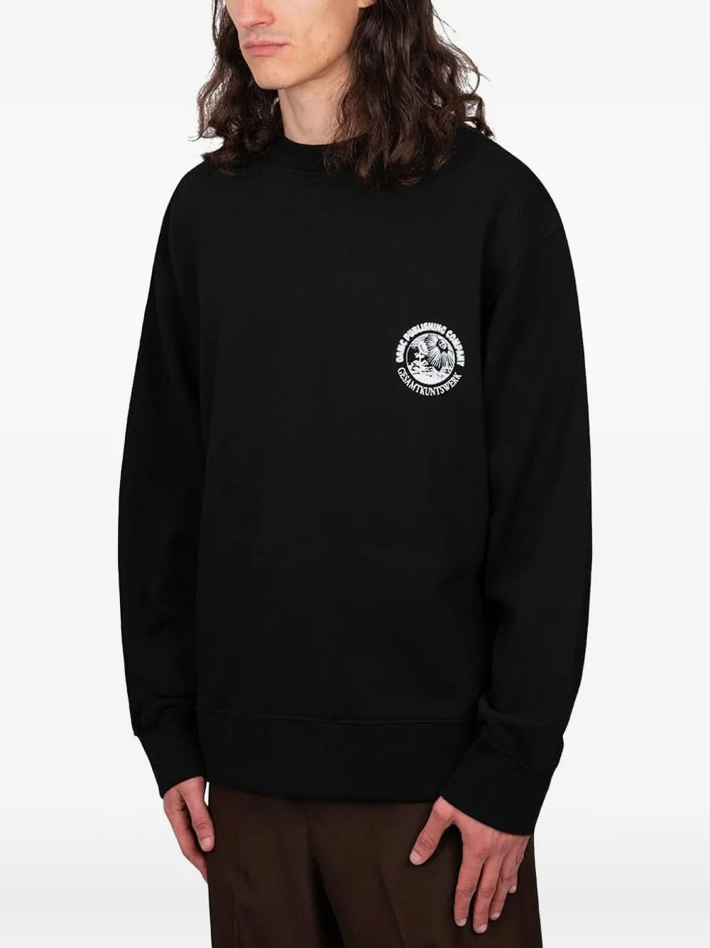 OAMC Sweater met logoprint Zwart