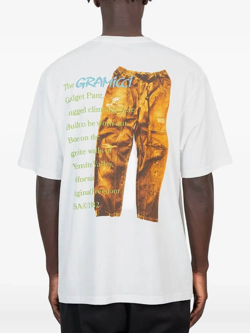 Gramicci T-shirt met grafische print Wit