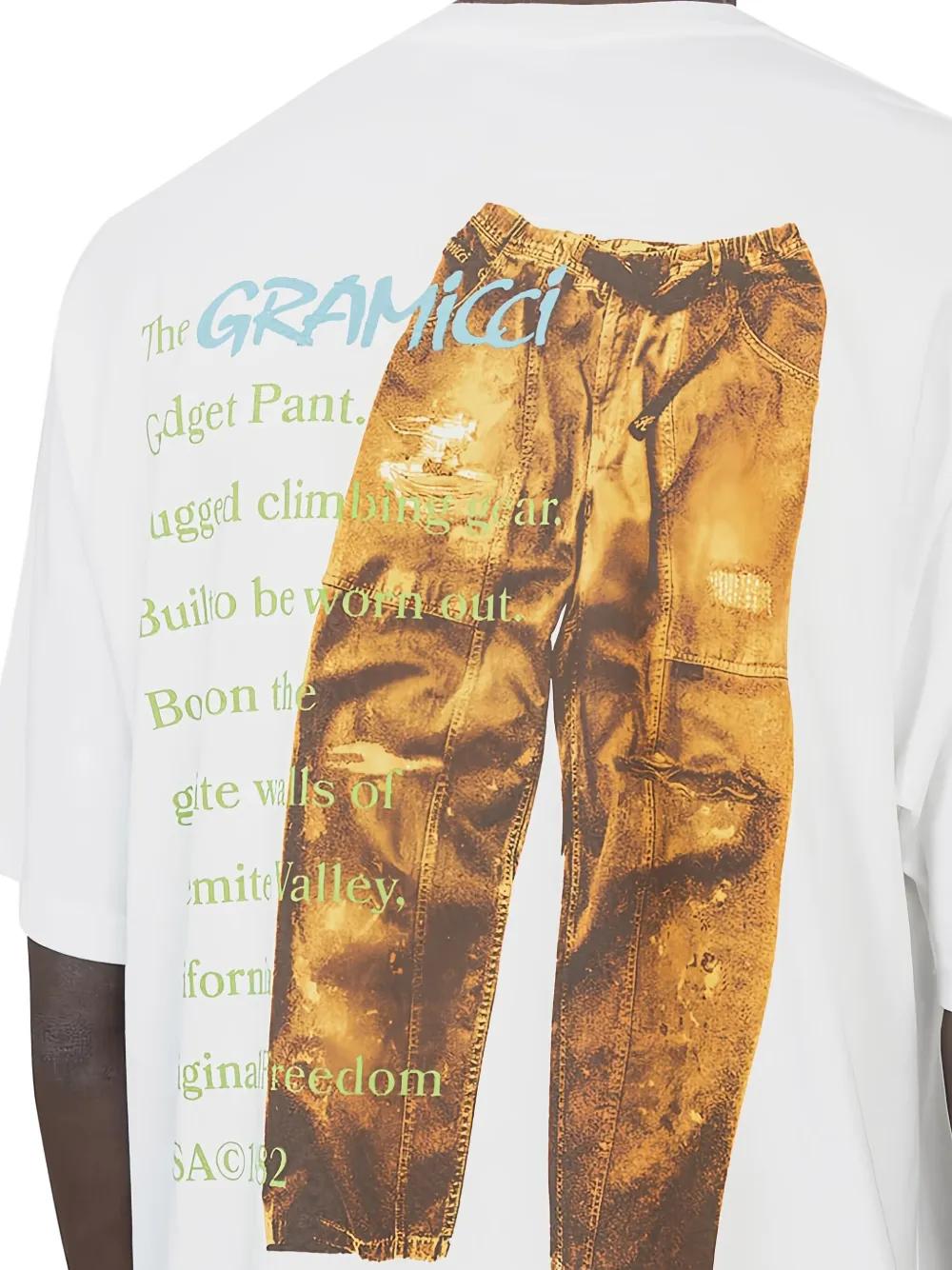 Gramicci T-shirt met grafische print Wit