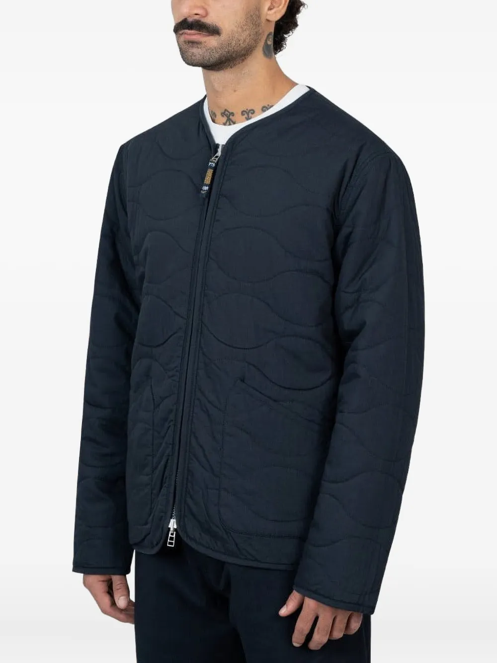 Comme Des Garçons Shirt quilted padded jacket Zwart