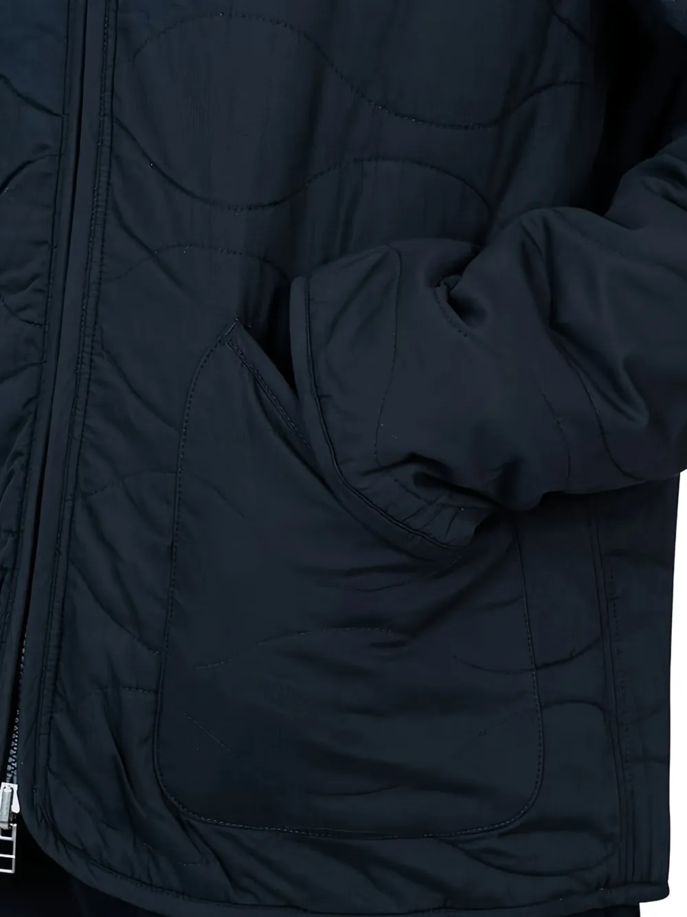 Comme Des Garçons Shirt quilted padded jacket Zwart