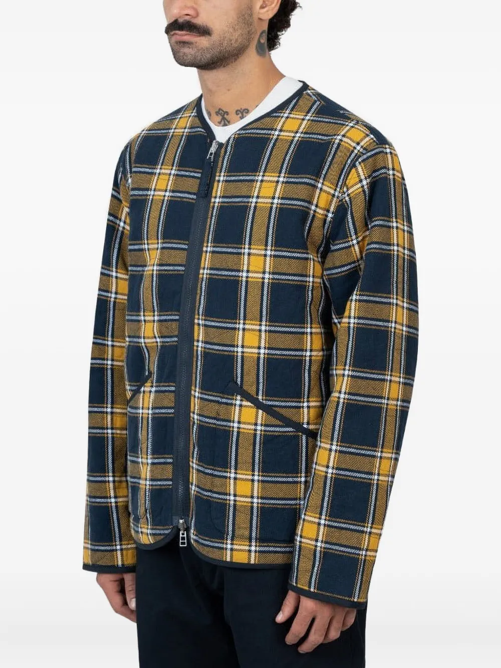 Comme Des Garçons Shirt quilted padded jacket Zwart
