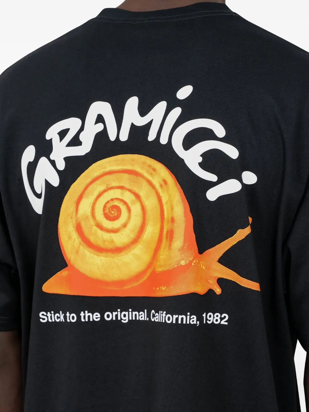 Gramicci Graphic-print T-shirt In Black