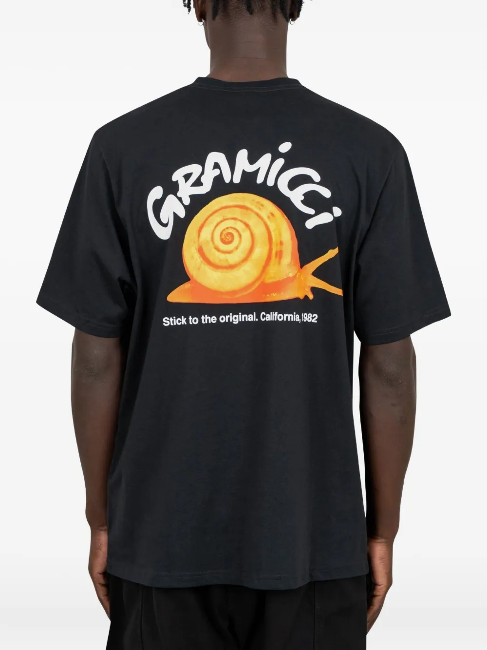 Gramicci Graphic-print T-shirt In Black