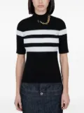 Jean Paul Gaultier chain-embellished ribbed top - HERITAGE WHITE