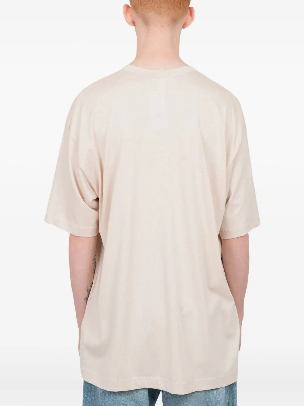 Comme Des Garçons Shirt Chuck 70 katoenen T-shirt met logoprint Beige