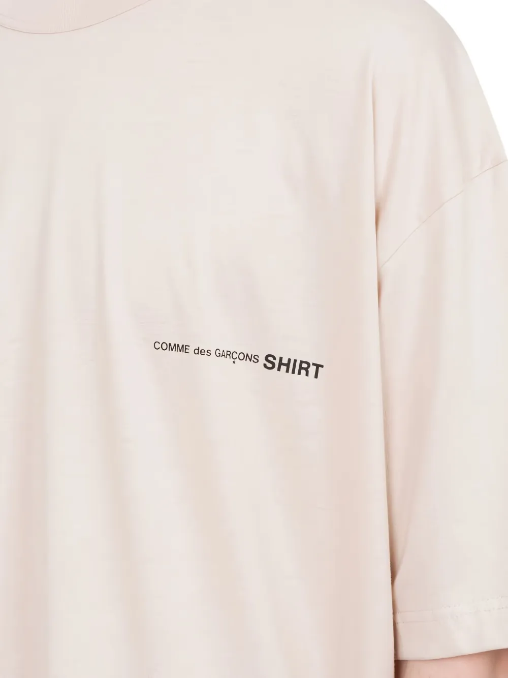 Comme Des Garçons Shirt Chuck 70 katoenen T-shirt met logoprint Beige
