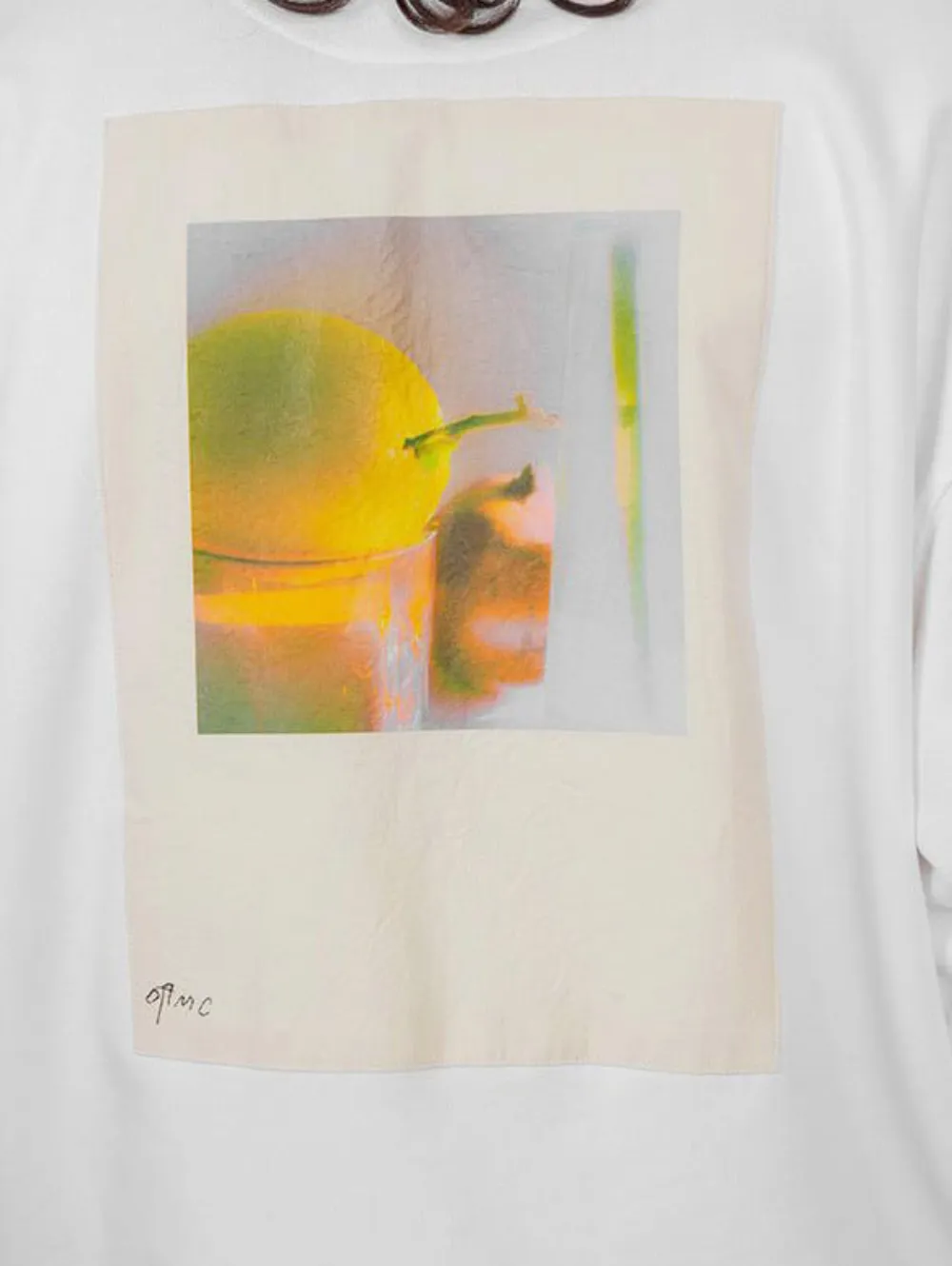 Oamc Cotton Sweatshirt In White