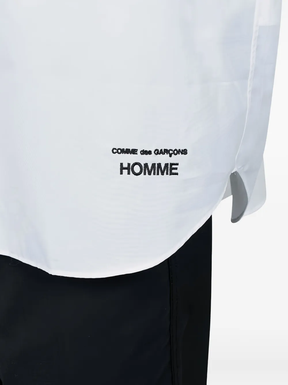 Comme Des Garçons Homme Deux Hemd Mit Aufgesetzter Tasche In White