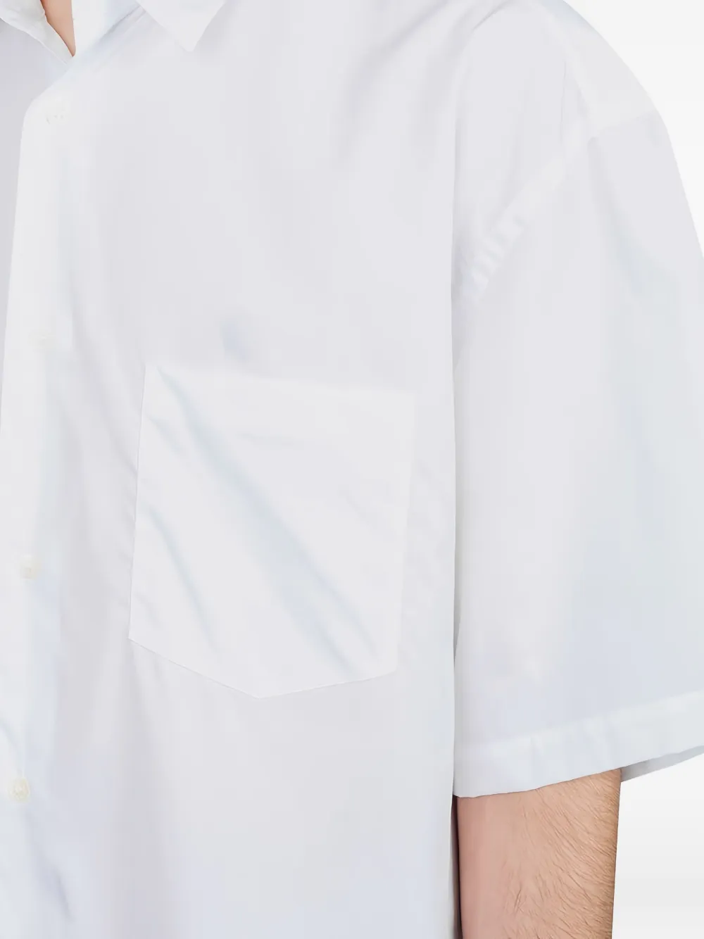Comme Des Garçons Homme Deux Hemd Mit Aufgesetzter Tasche In White