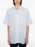Comme des Garçons Homme short-sleeve patch-pocket shirt - White