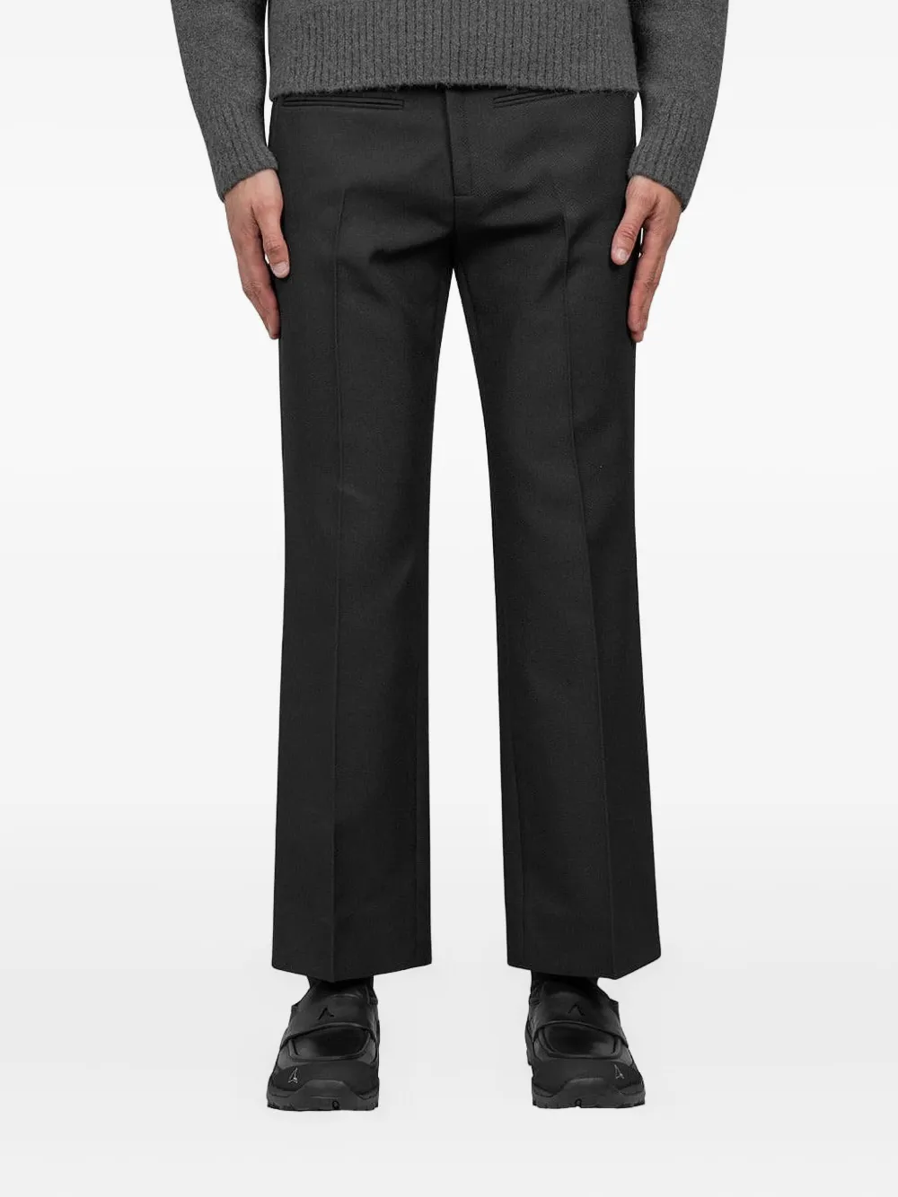 Courrèges pressed-crease trousers - Nero