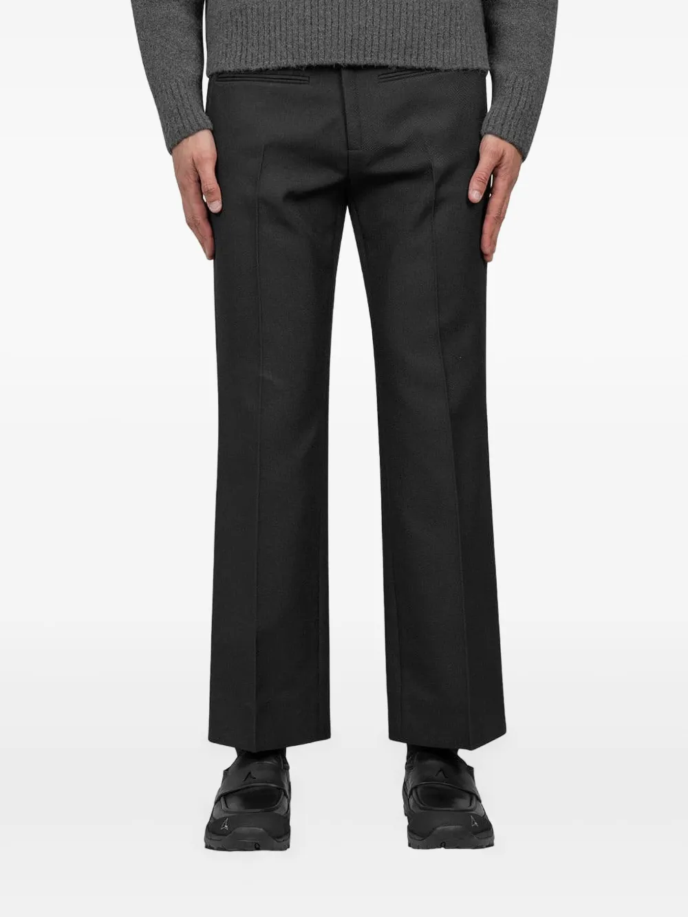 Courrèges pressed-crease trousers