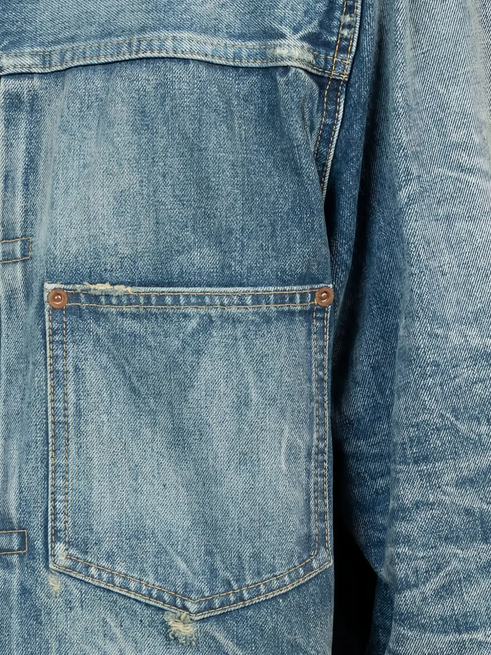 sacai Denim jack Blauw
