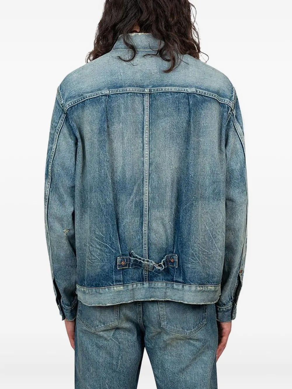 sacai Denim jack Blauw