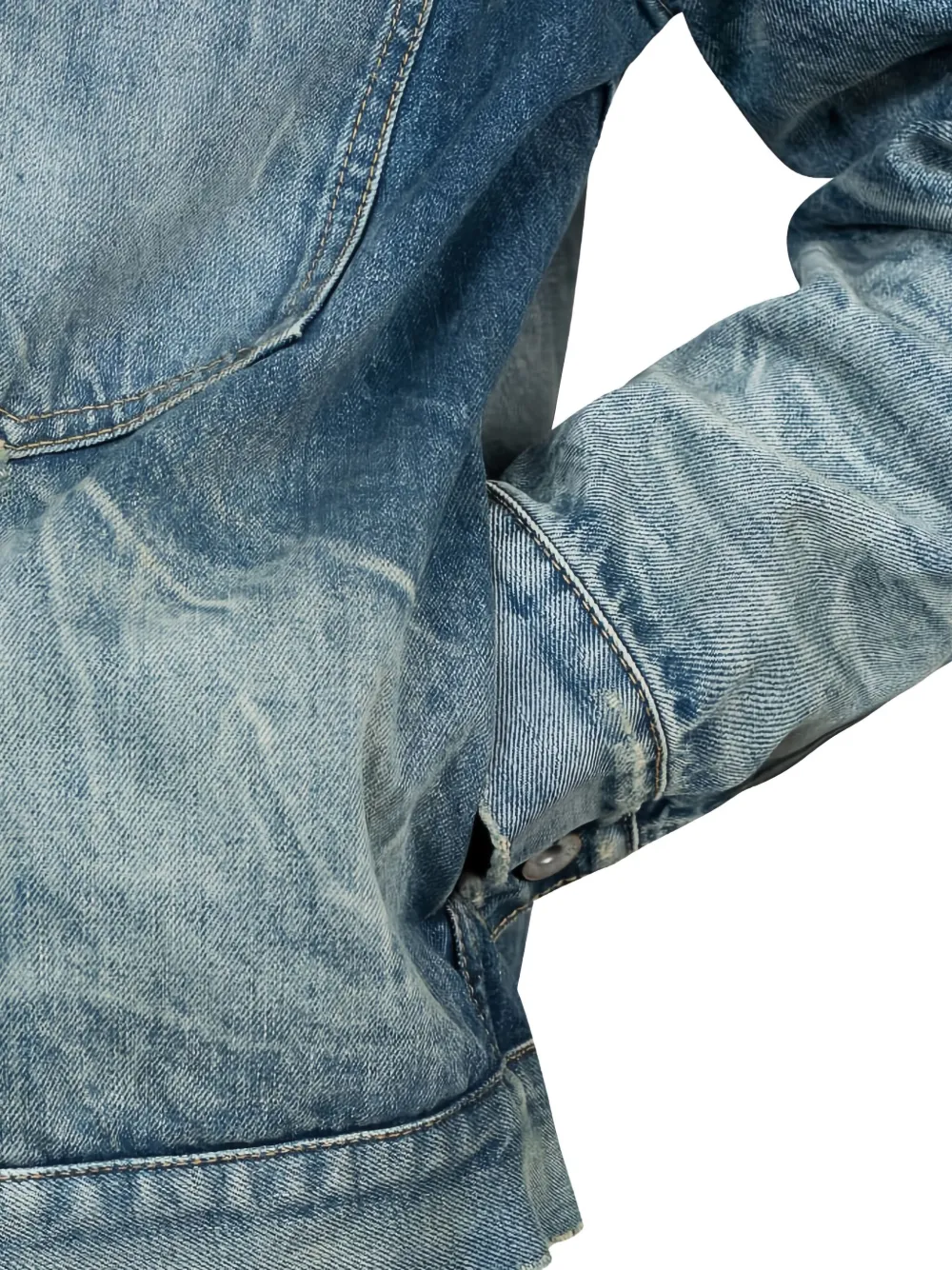 sacai Denim jack Blauw