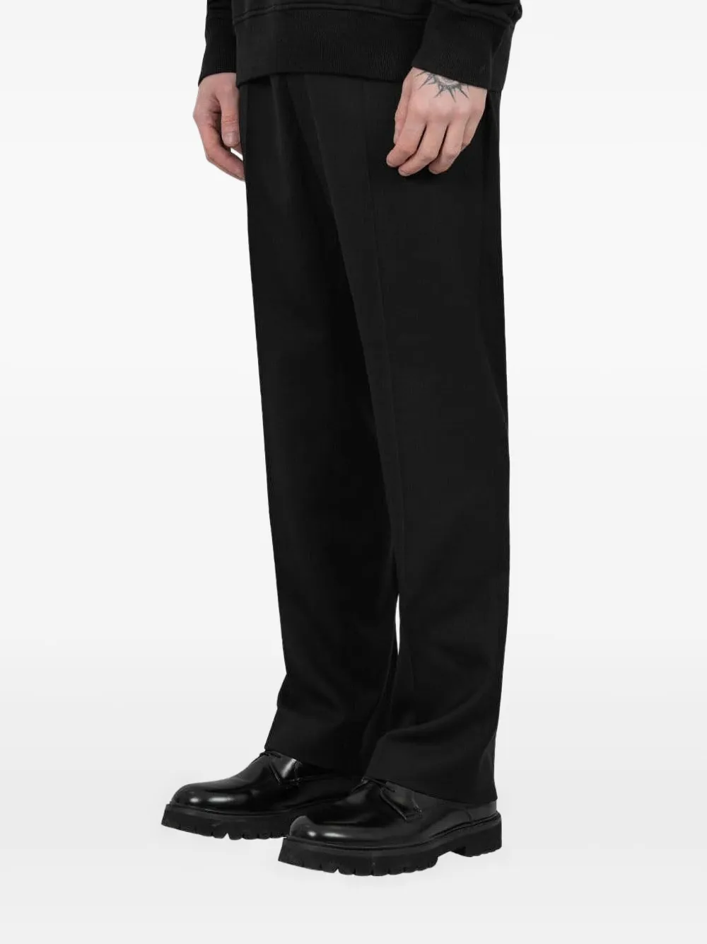 AMI Paris Broek met elastische taille - Zwart