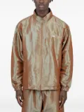 PATTA iridescent zip-up shirt jacket - Orange