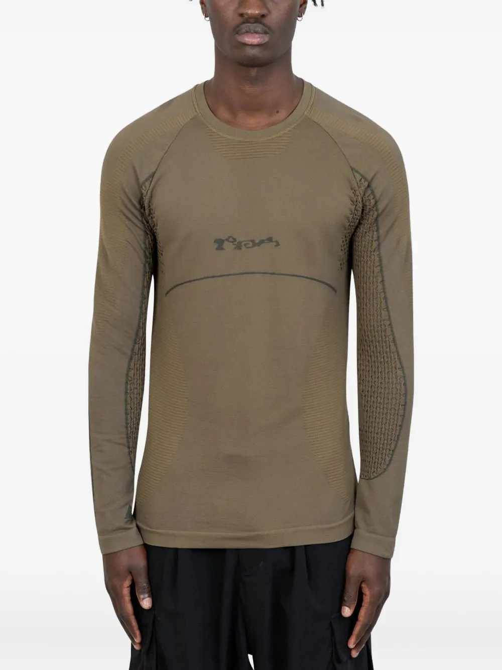 ROA seamless long-sleeve top | Green | Image 1