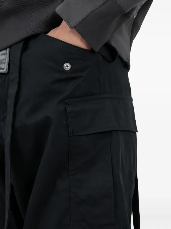 Sacai リップストップ カーゴパンツ | ブラック | FARFETCH JP