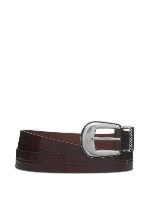 Drôle De Monsieur La Ceinture Croco buckle belt