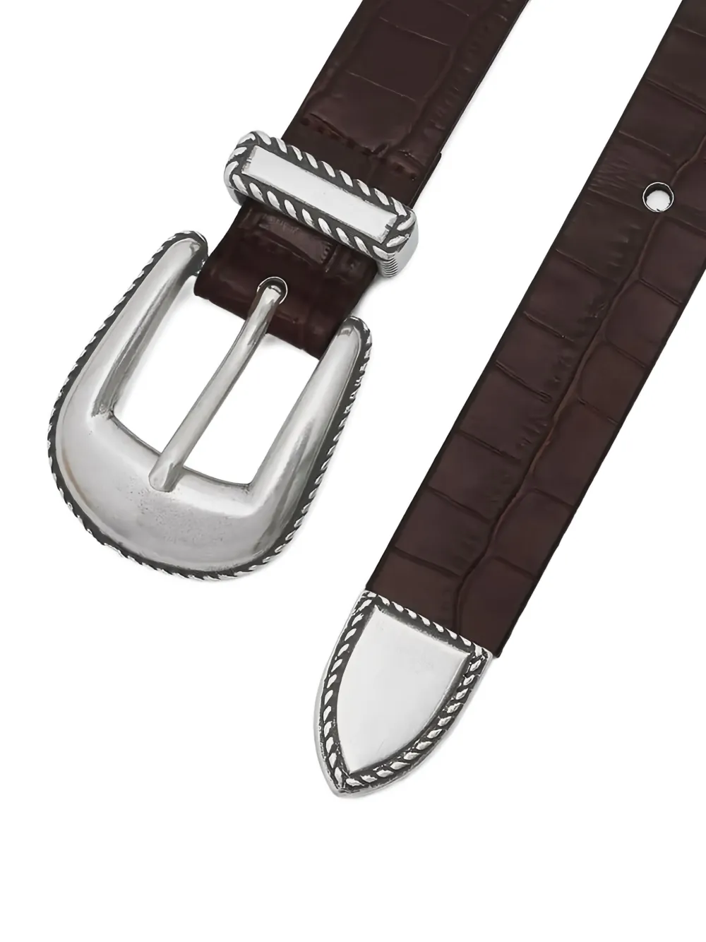 Drôle De Monsieur La Ceinture Croco gespriem - Bruin