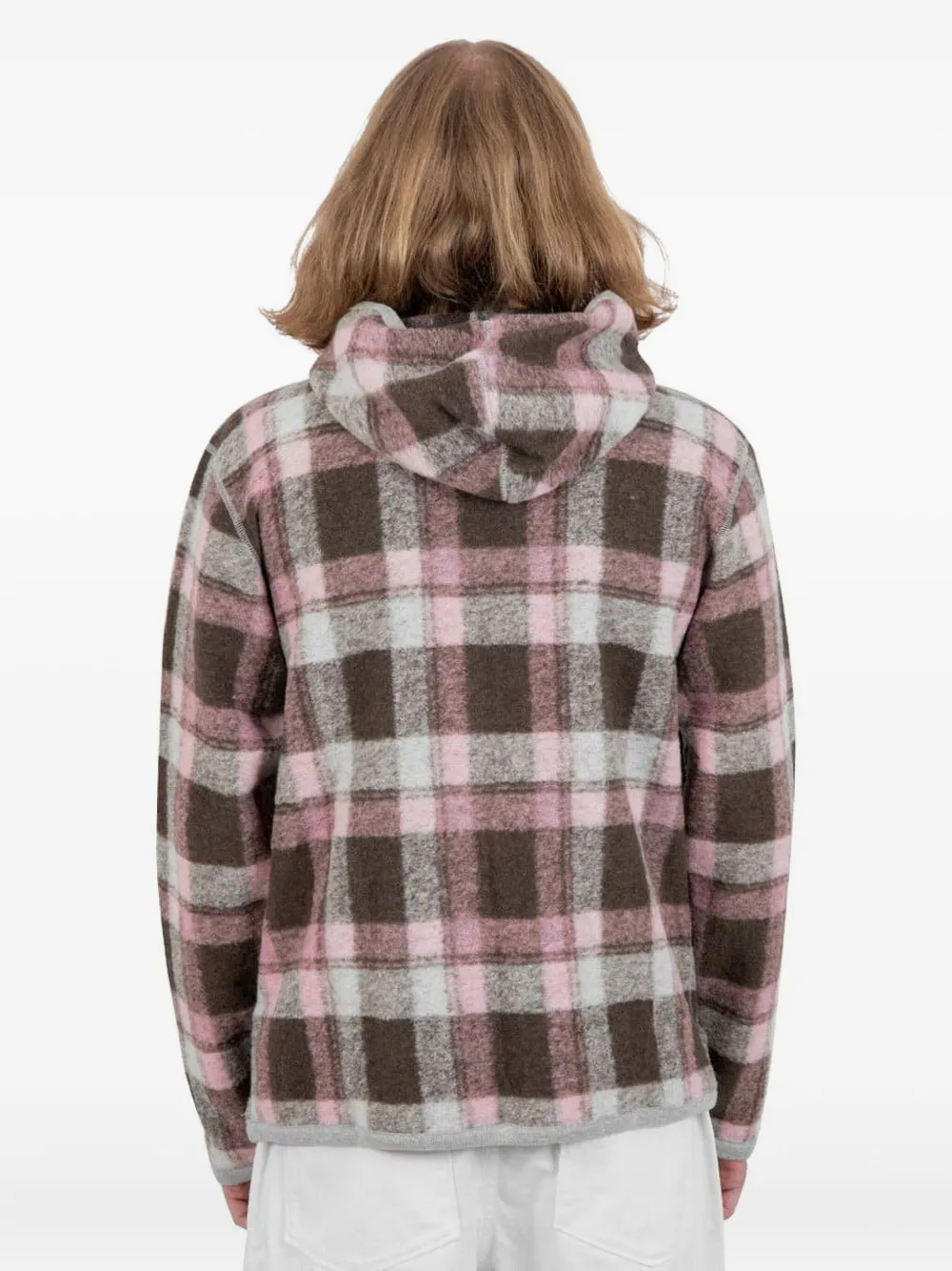 Norse Projects Geruit jack Grijs