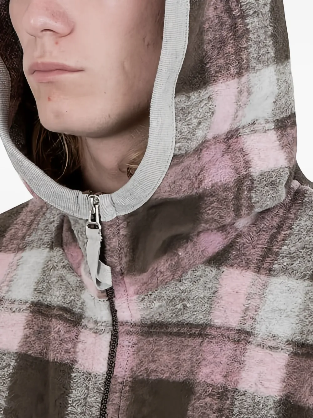 Norse Projects Geruit jack Grijs