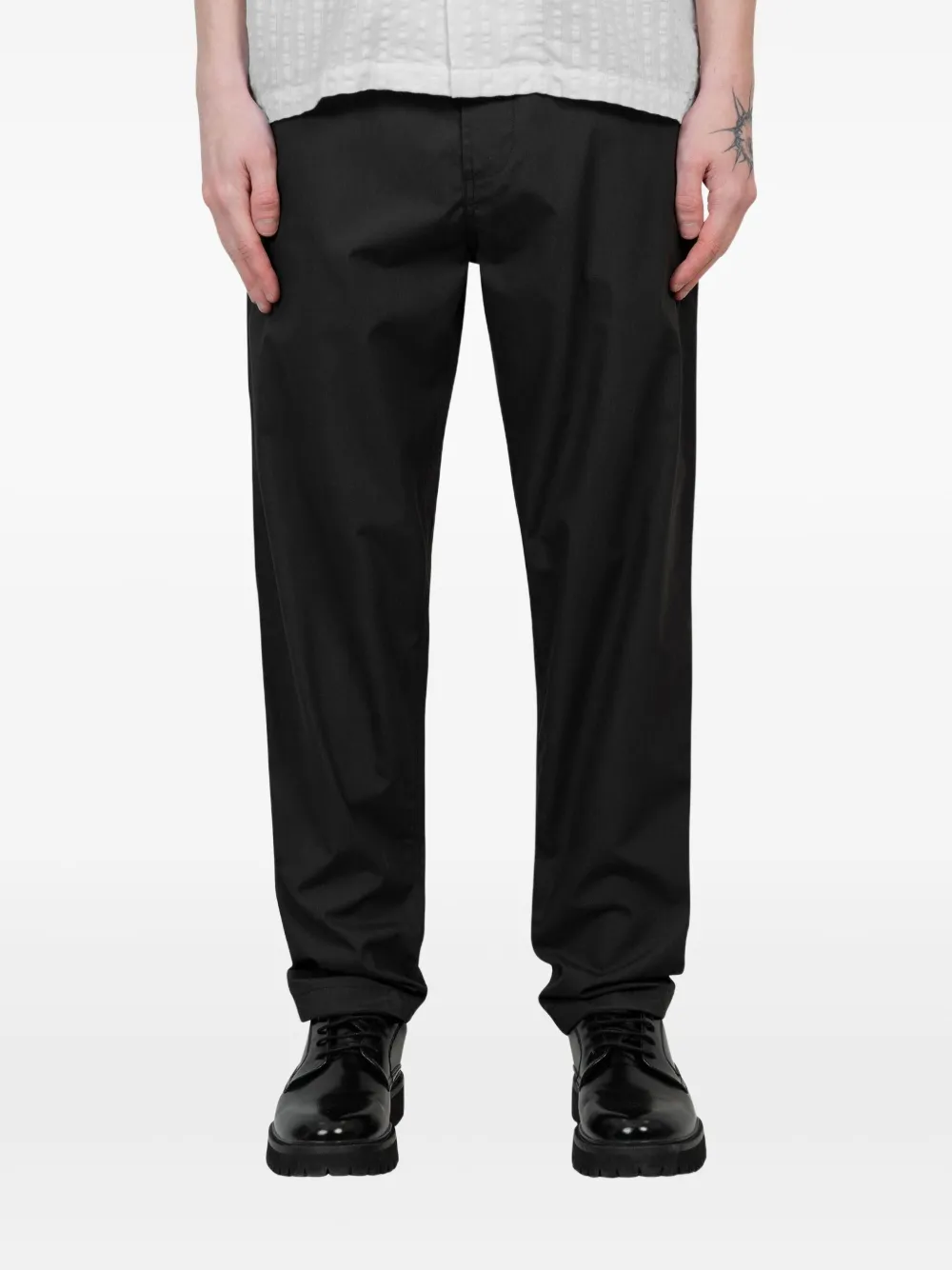 Universal Works Chino Im Military-look In Black