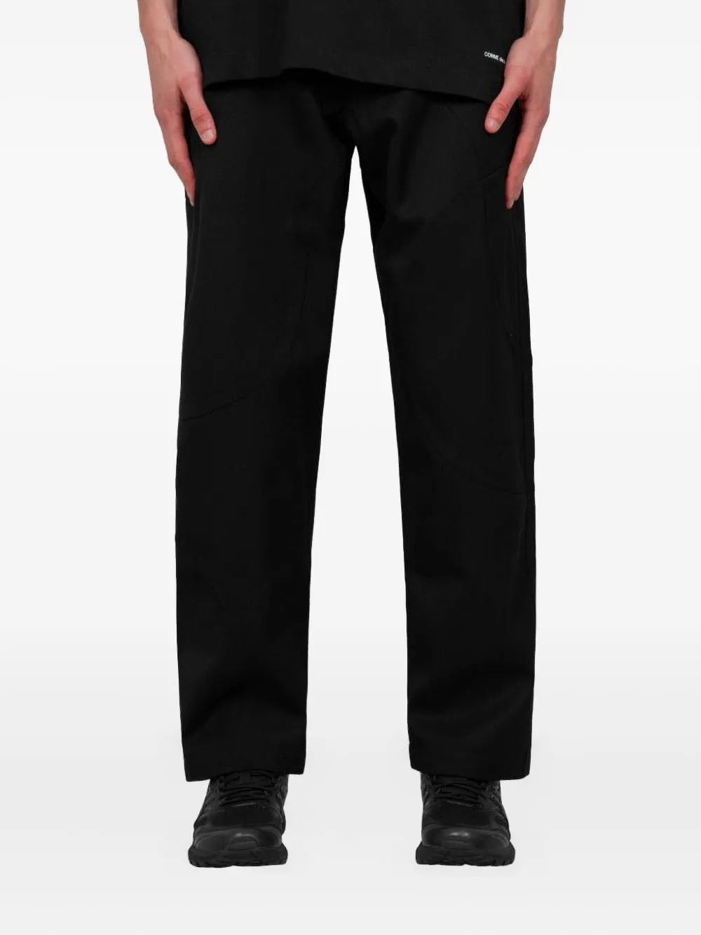 Comme Des Garçons Shirt straight-leg trousers - ブラック Comme Des Garçons Shirt straight-leg trousers - ブラック