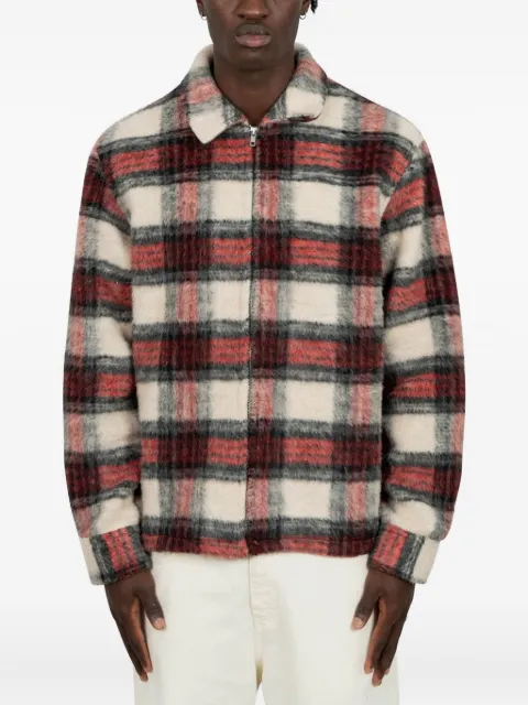 Arte Antwerp checked zip-up jacket
