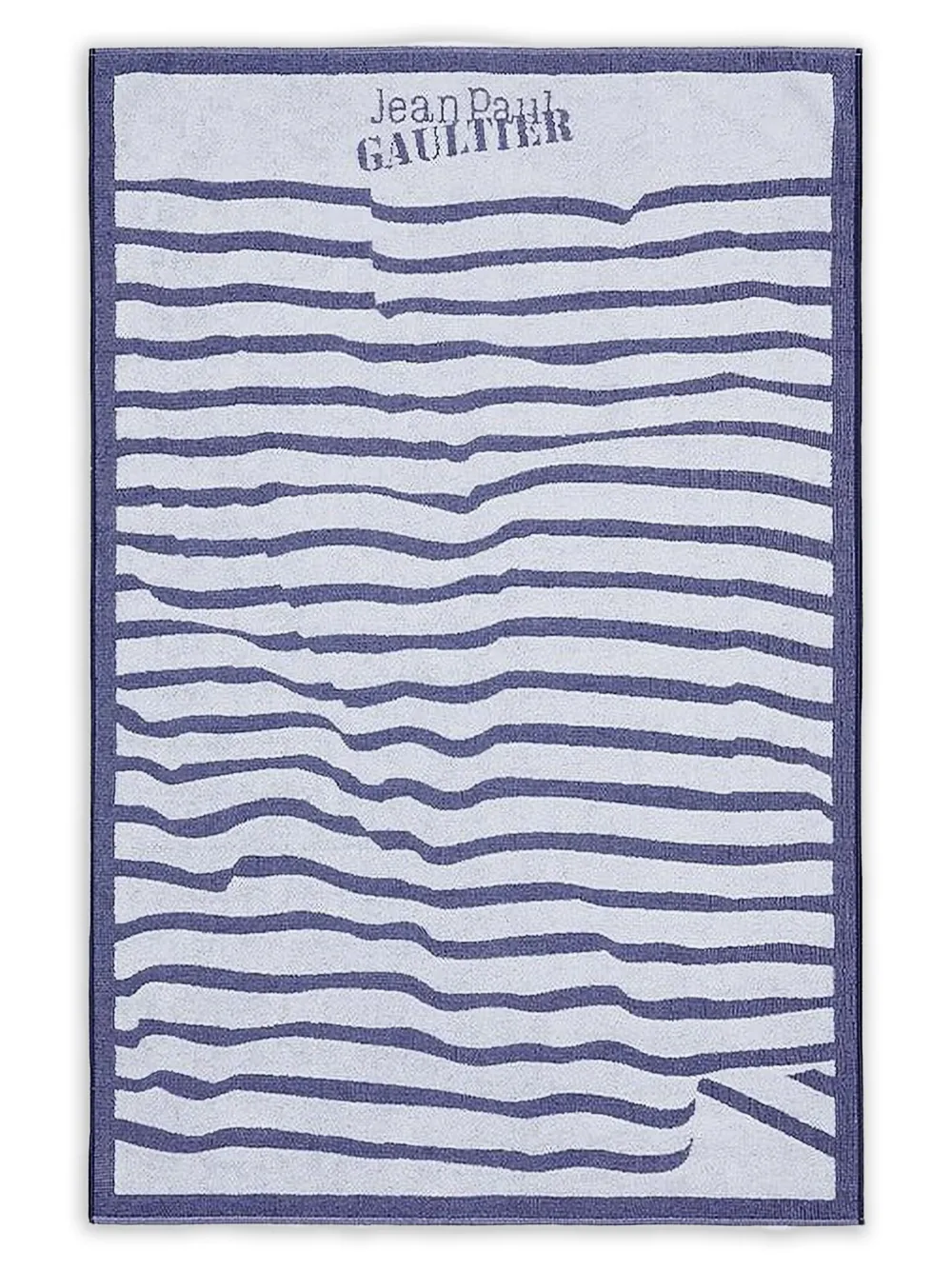 Jean Paul Gaultier striped beach towel | White | Image 1