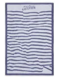 Jean Paul Gaultier striped beach towel - White