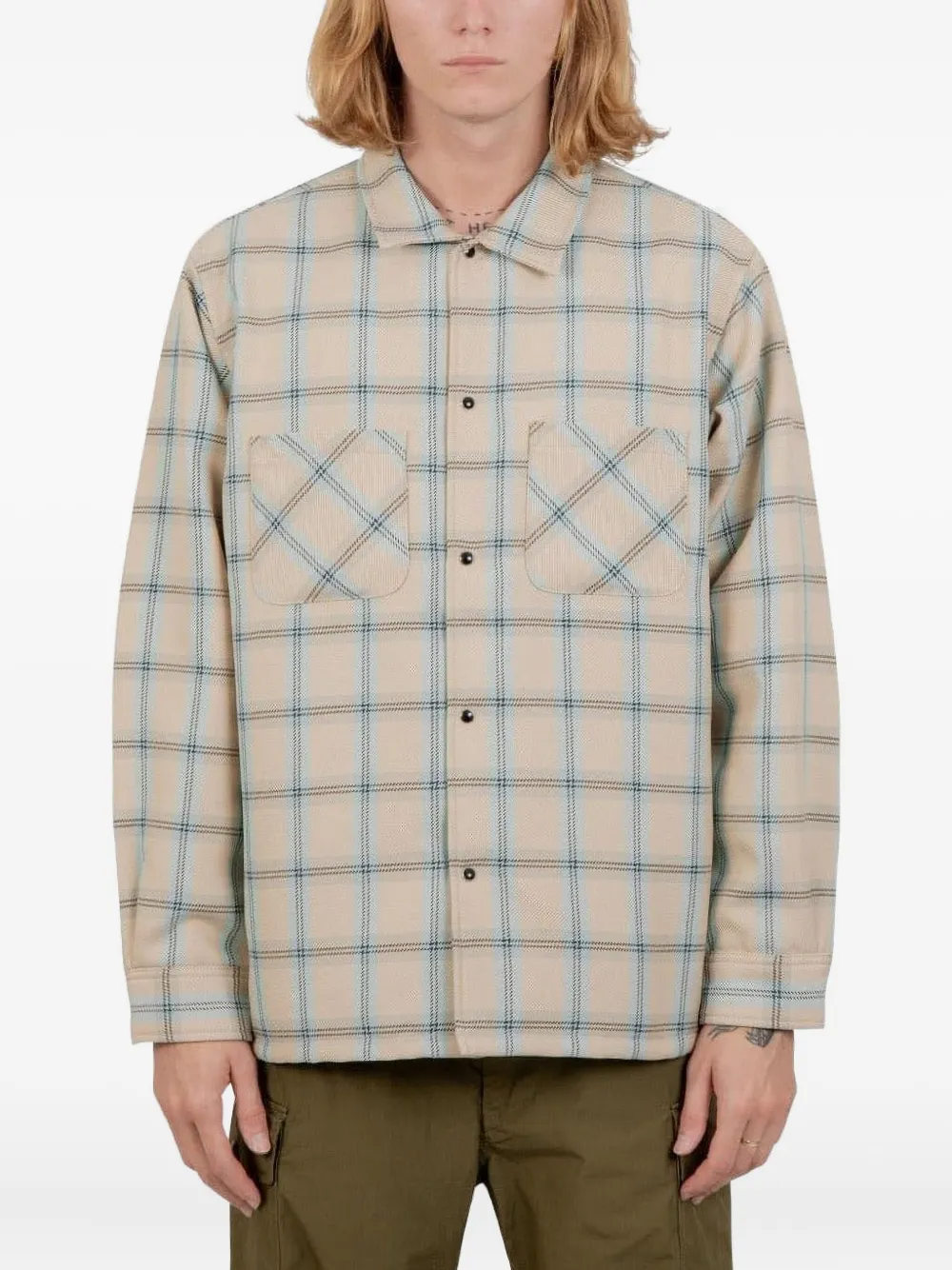 BEAMS PLUS checked shirt | Neutrals | Image 1