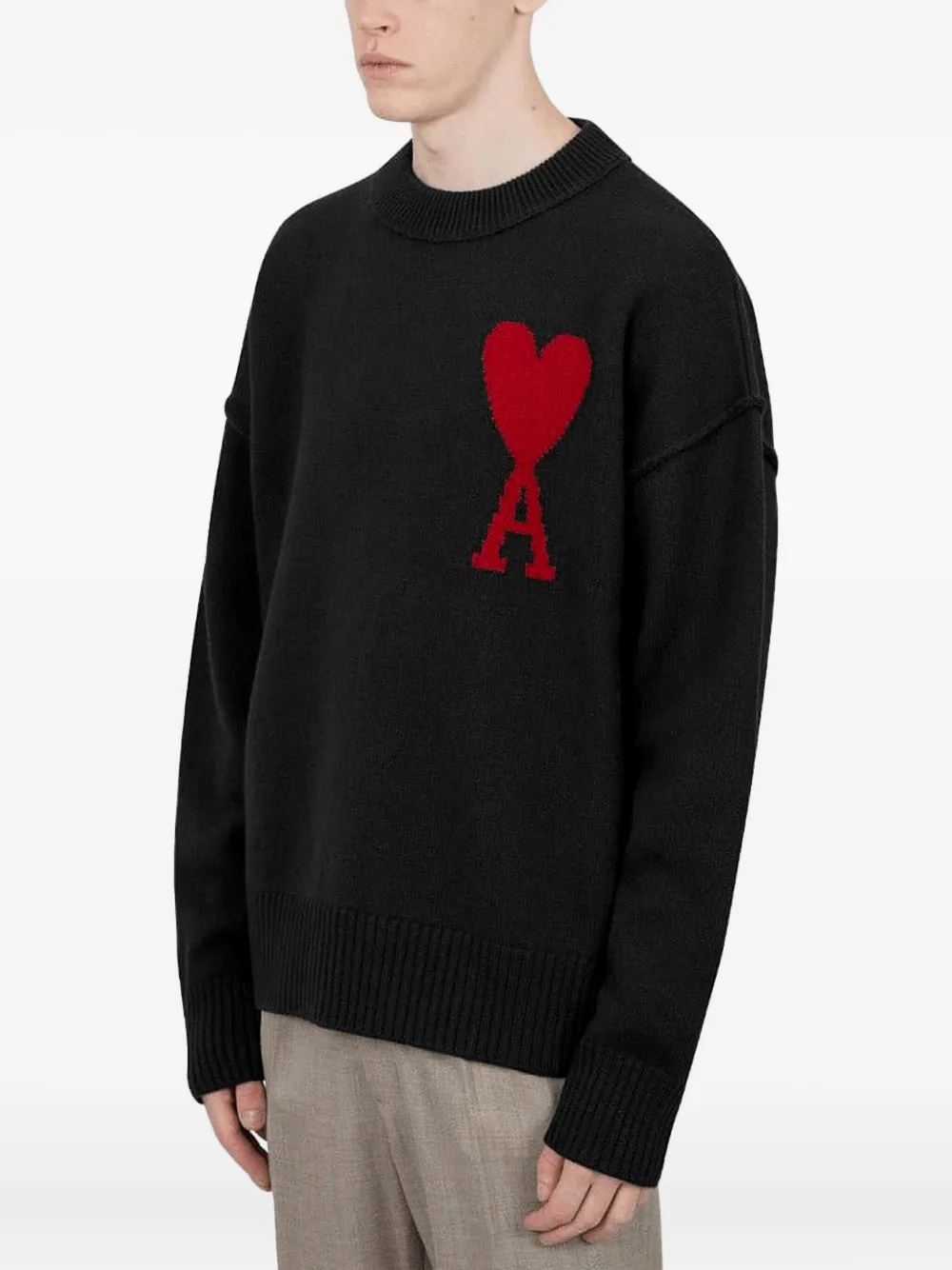 BY PARRA Ami de Coeur sweater - Zwart