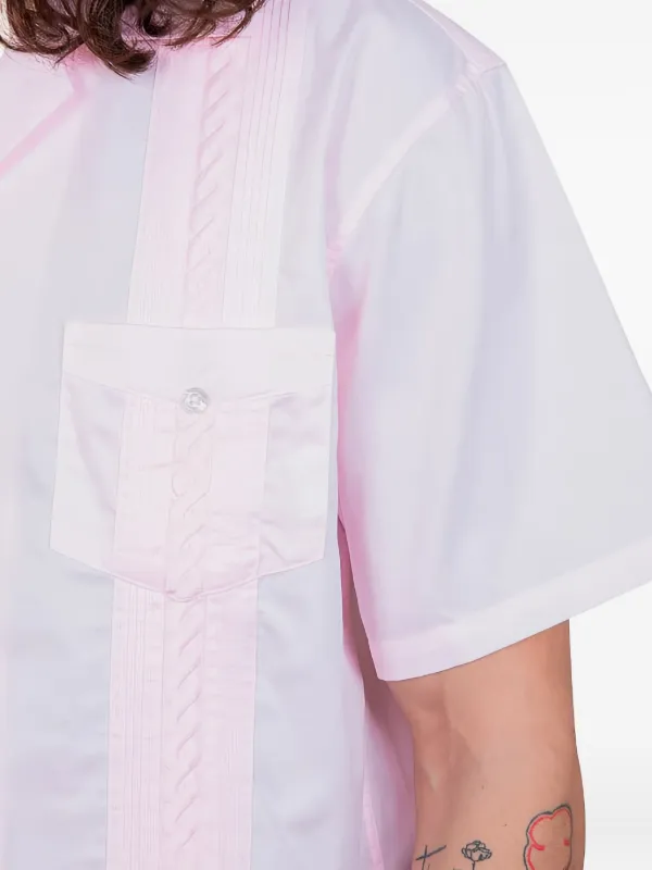 drole de monsieur シースルーショートスリーブシャツ Drôle De Monsieur ショートスリーブ シャツ | ピンク | FARFETCH JP