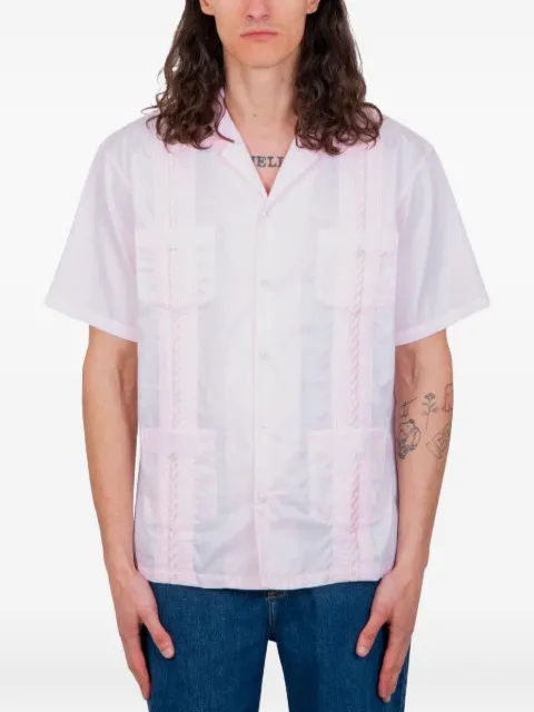 Drôle De Monsieur braided-panel short-sleeve shirt