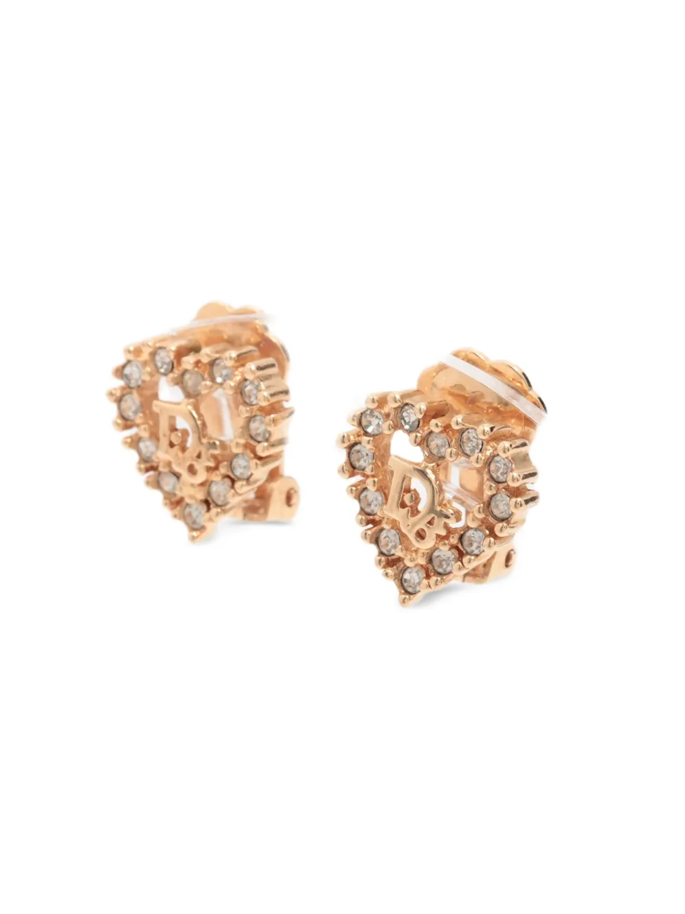 Christian Dior Pre-Owned crystal-embellished clip-on earrings | Image 2