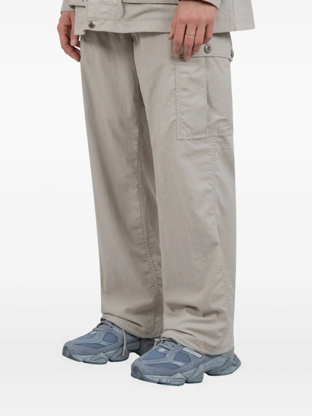 BEAMS PLUS Cargo broek met zes zakken - Grijs